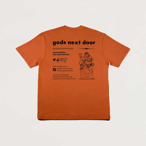 Zeus' Almighty Washing Guide (Unisex Tee)