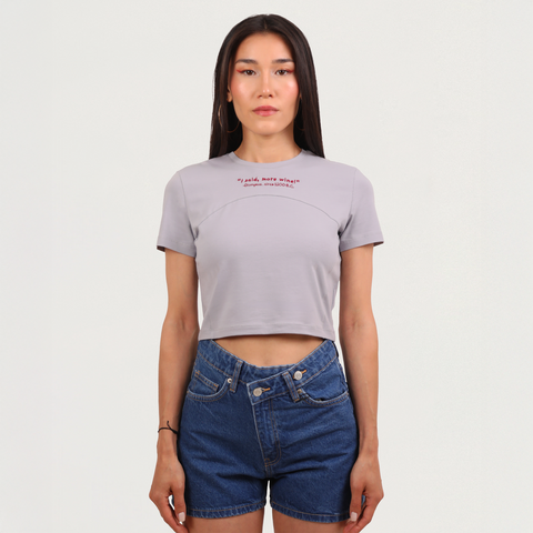 I Said, More Wine! (Crop Top)